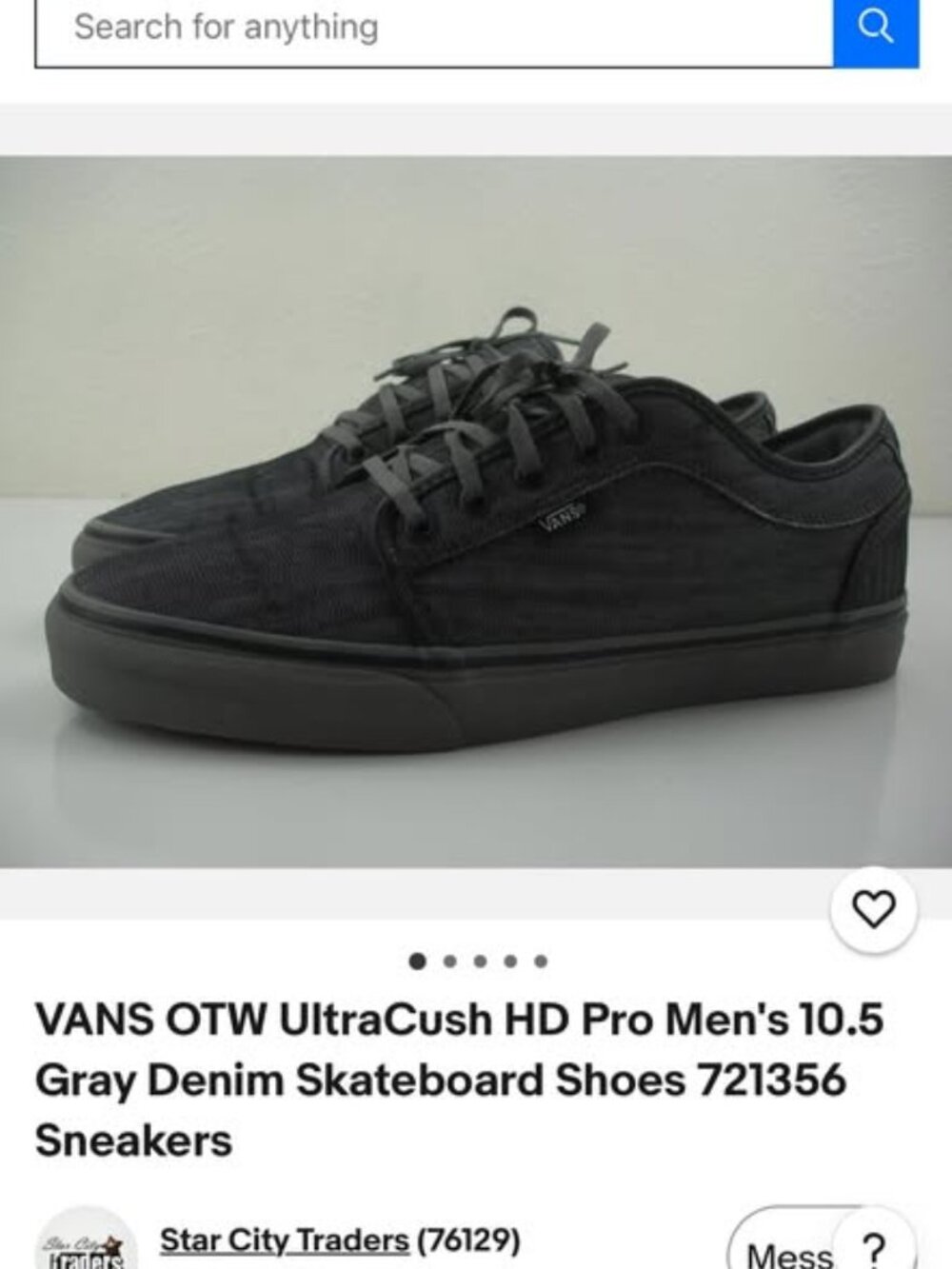 Ultracush Pro Gray Denim Vans